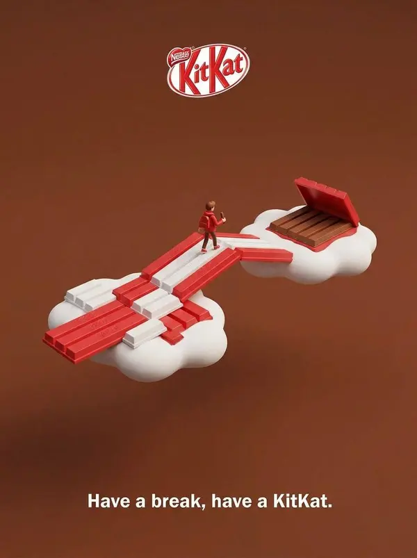 KitKat 3D Surreal Product Ad — image 1