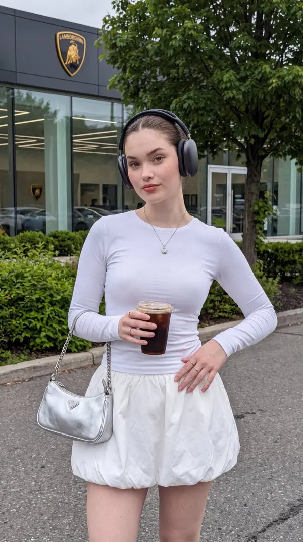 Urban Street Portrait with Clean-Girl Style — image 2