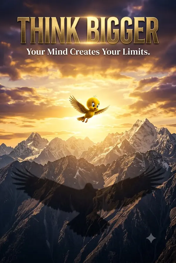 Think Bigger Motivational Poster — image 1