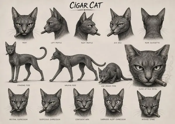 Cigar Cat Character Sheet