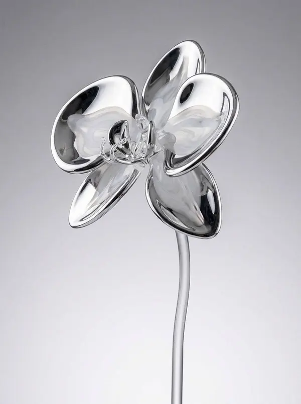 Crystal Glass Flower Sculpture — image 3