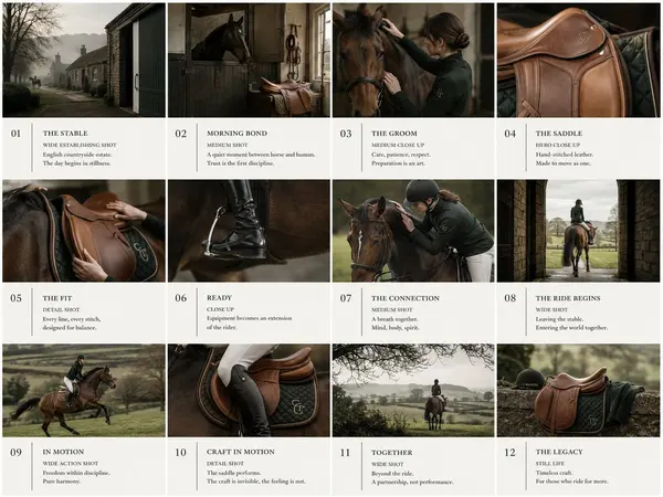 Equestrian Storyboard: Saddle & Bond