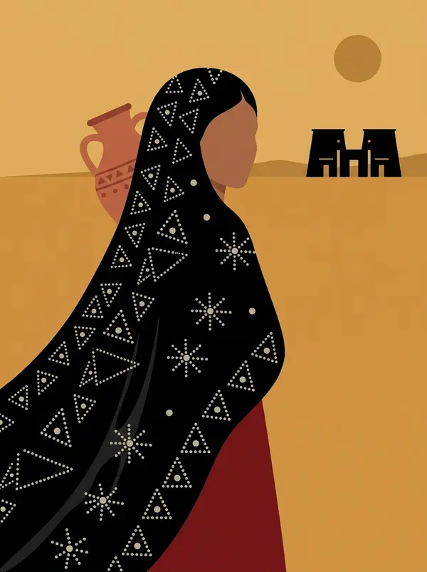 Sa'idi Woman with Tarha and Temple — image 1