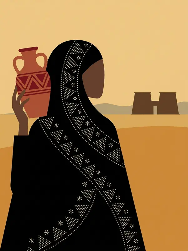 Sa'idi Woman with Tarha and Temple — image 2