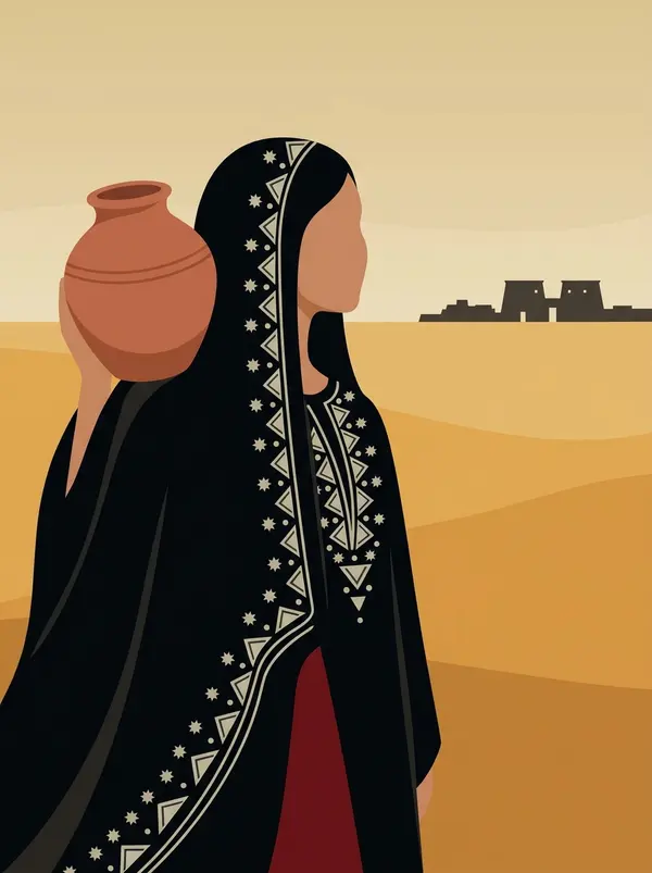 Sa'idi Woman with Tarha and Temple — image 4