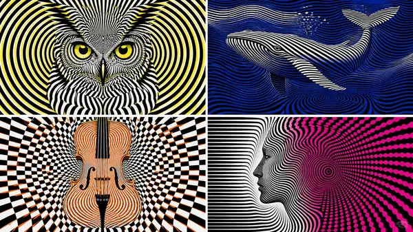 Trippy Optical Illusion Art