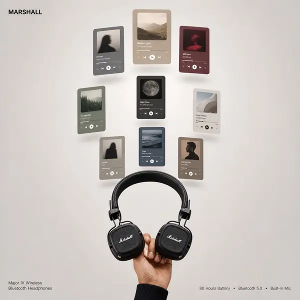 Marshall Major IV Wireless Headphones Premium Ad — image 3