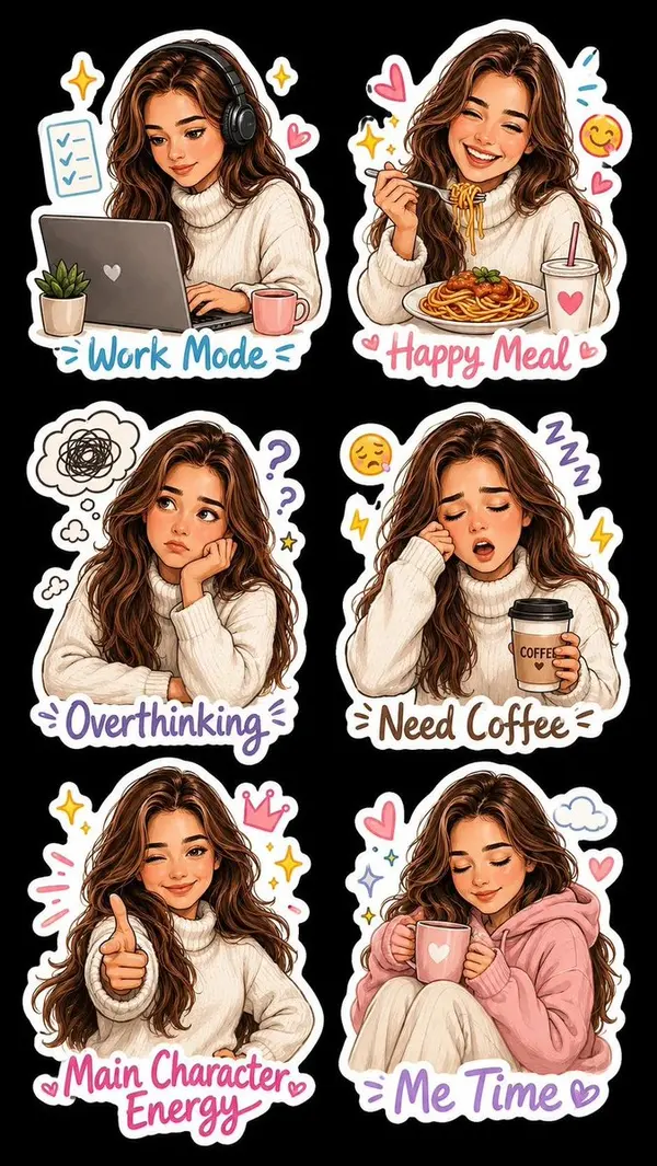 Premium Character Sticker Sheet — image 1