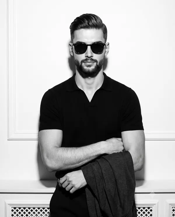 High-Fashion Portrait with Sunglasses