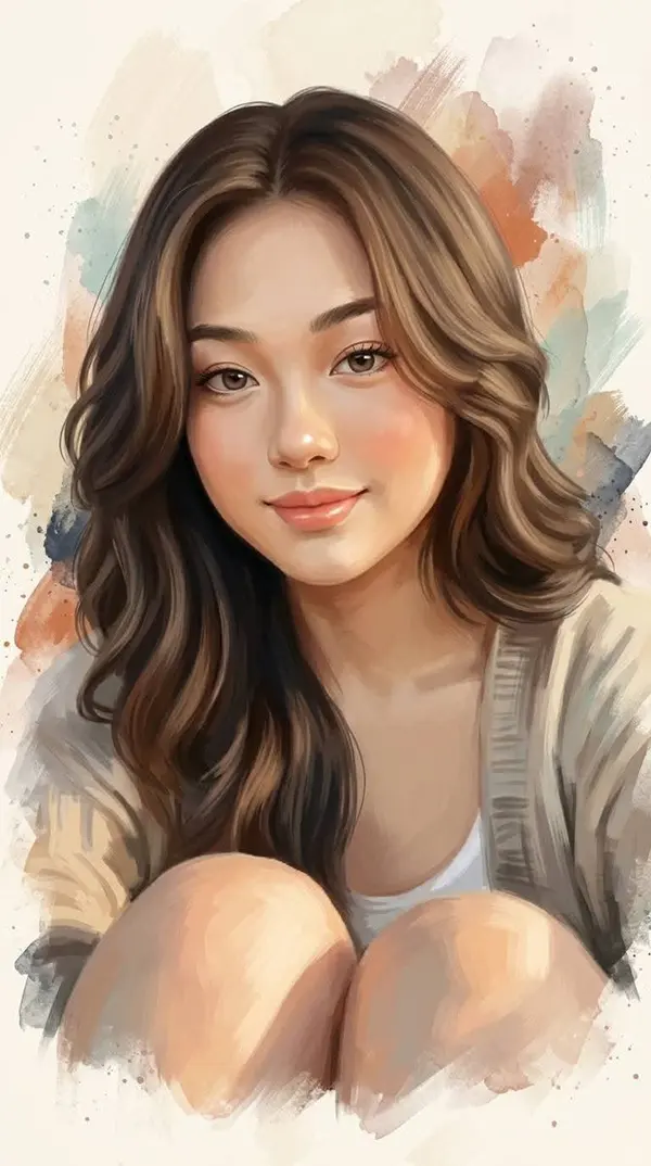 Premium Semi-Realistic Editorial Portrait — image 3