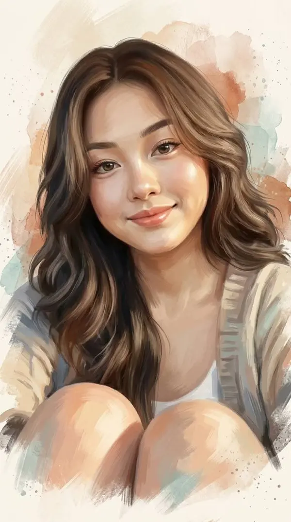 Premium Semi-Realistic Editorial Portrait — image 4