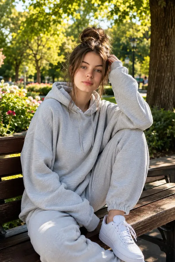 Woman in Park on Sunny Afternoon — image 1