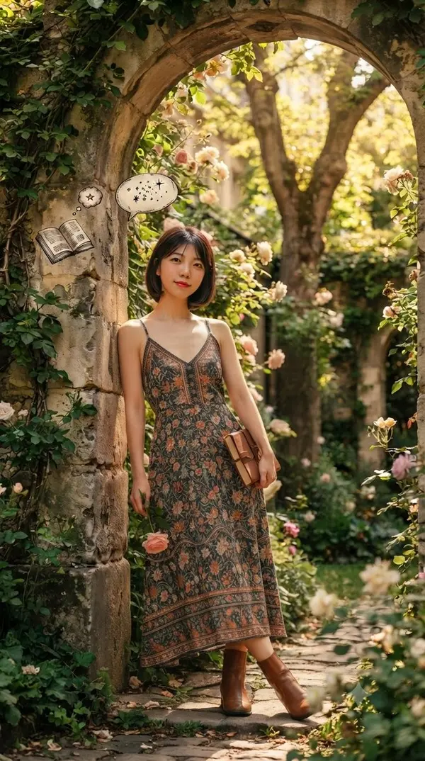 Literary Garden at Golden Hour — image 3