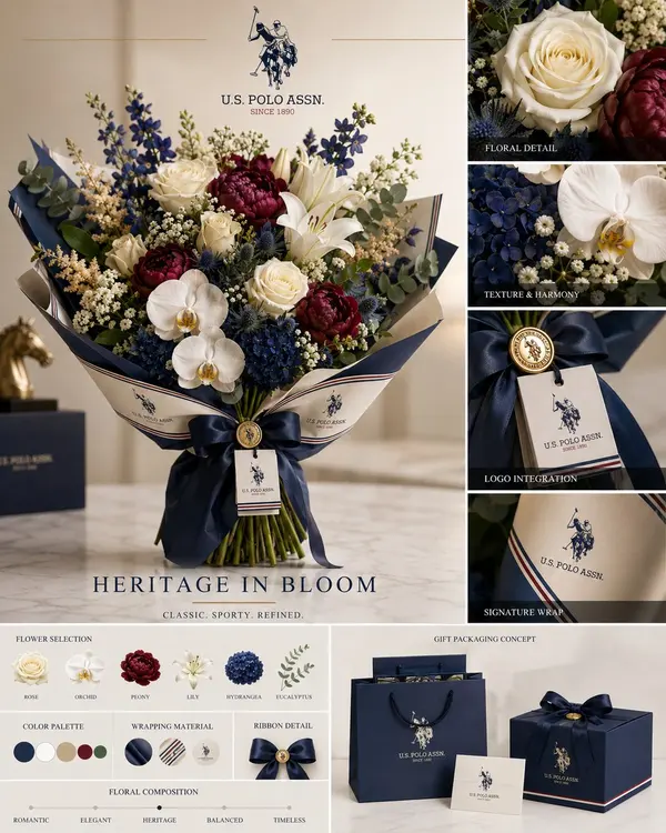 Heritage in Bloom: U.S. Polo Assn. Luxury Floral Concept — image 1