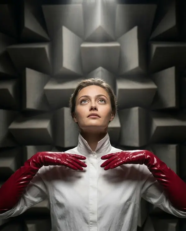Crimson Symmetry in the Anechoic Chamber — image 2