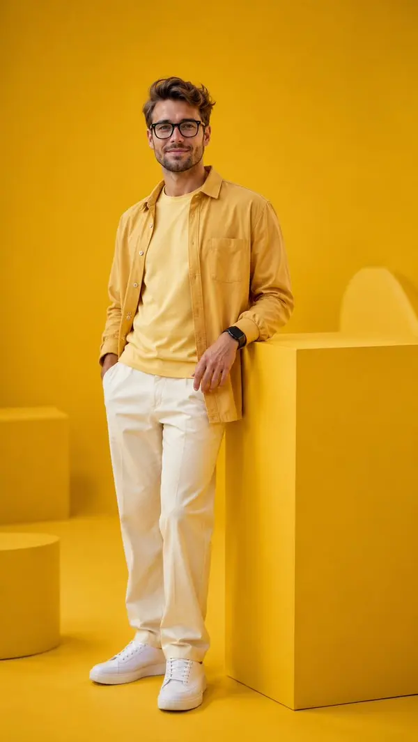 Monochromatic Yellow Fashion Editorial