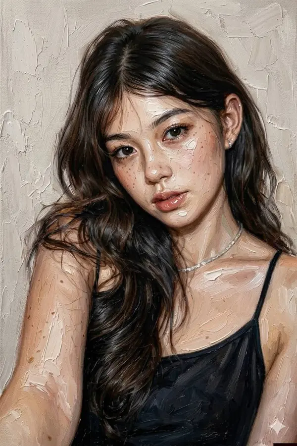 Textured Classical Oil Portrait — image 1