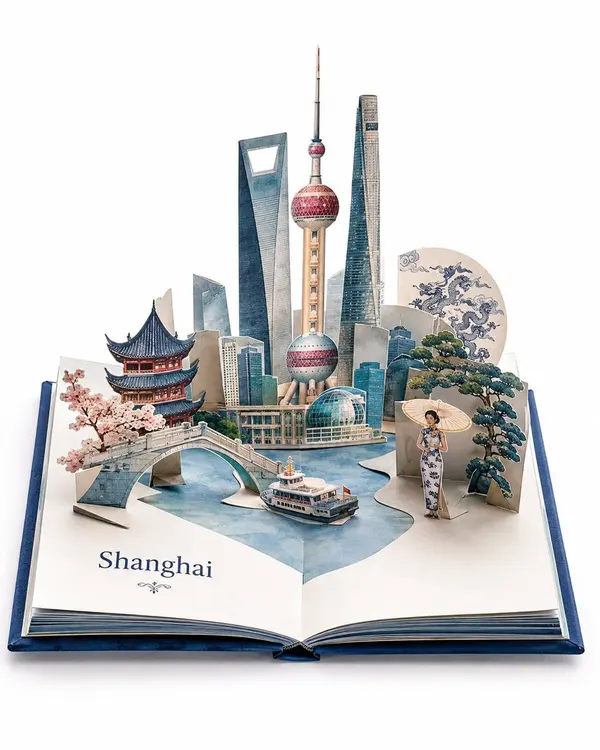 Shanghai Pop-Up Travel Book — image 1