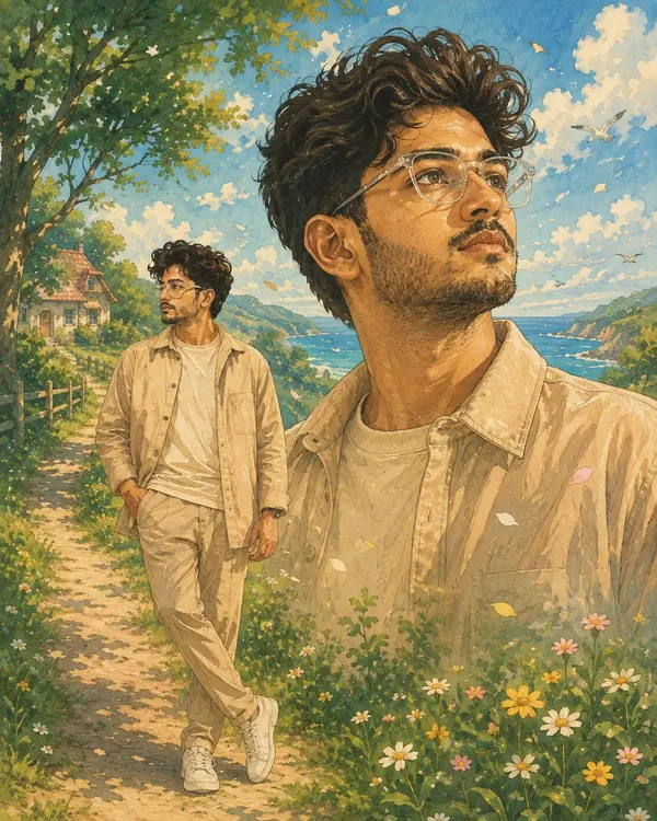 Dreamy Countryside Storybook Portrait