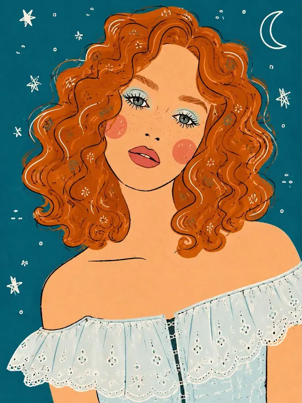 Celestial Ginger-Haired Portrait — image 2