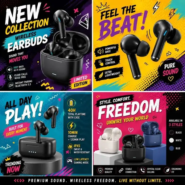 Pop Art Product Campaign Grid — image 2