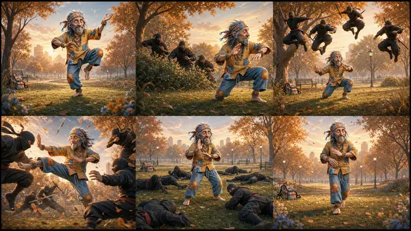 Hippie Versus Ninjas Storyboard — image 2