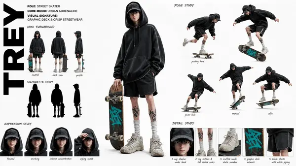 Trey Street Skater Character Sheet
