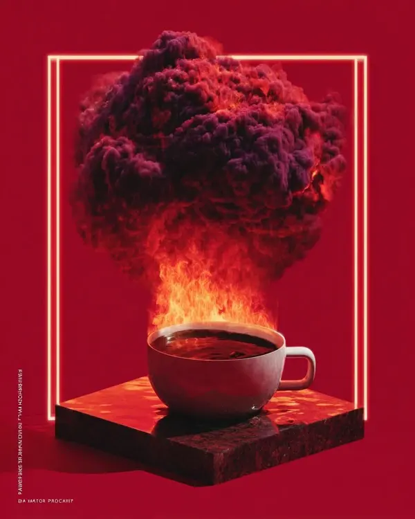 Monochromatic Red Surrealism — image 1