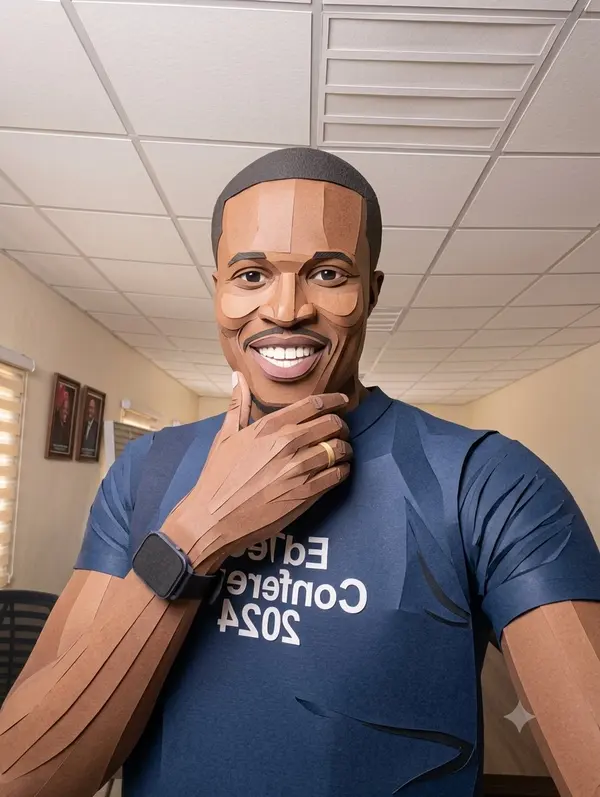Paper-Craft Portrait Diorama