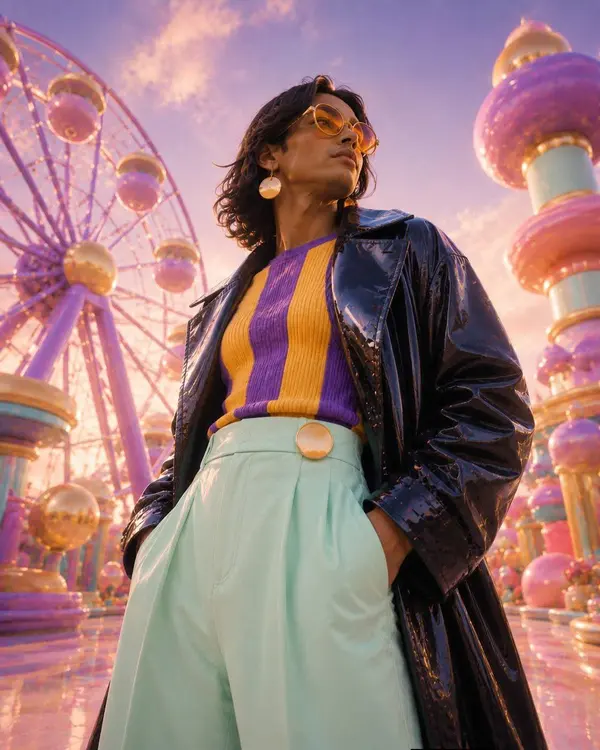 Surreal Sculptural Fashion Portrait — image 4