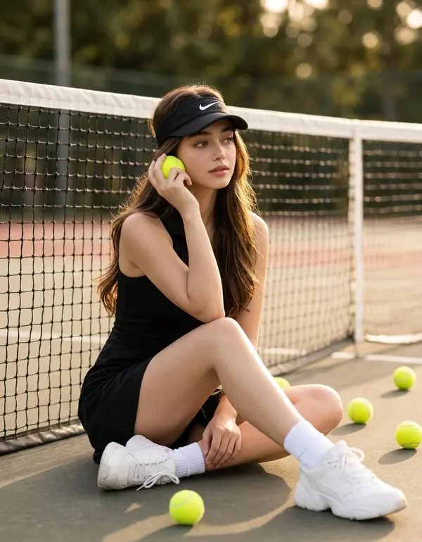 Golden Hour Tennis Editorial — image 1