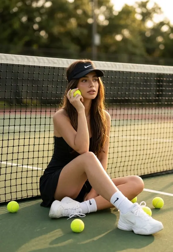 Golden Hour Tennis Editorial — image 2