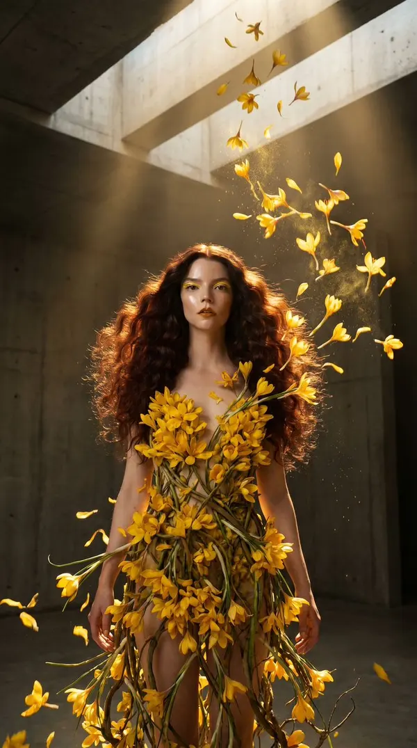 Zero-Gravity Saffron Couture — image 1