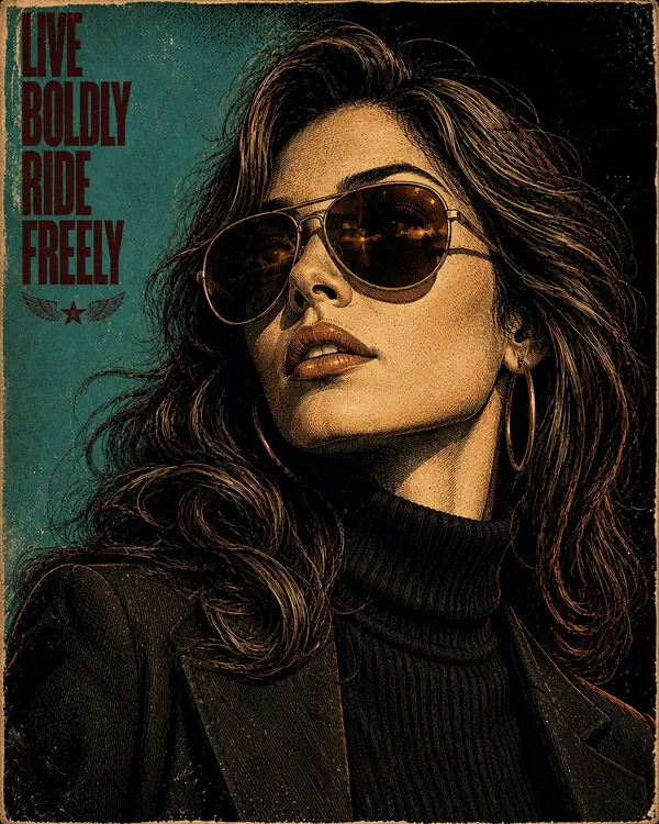 Retro Aviator Portrait — image 1