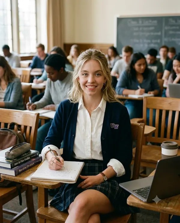 Candid College Classroom Portrait — image 1