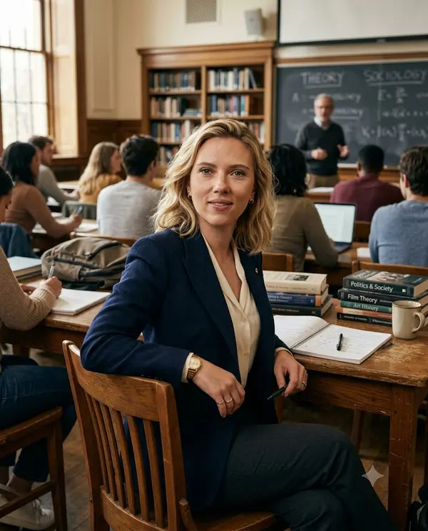 Candid College Classroom Portrait — image 4