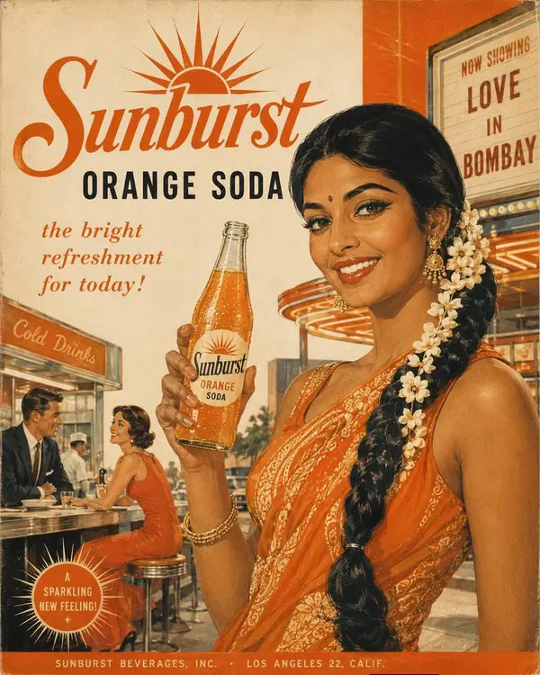1960s Retro Beverage Poster — image 2
