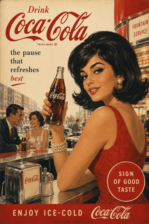 1960s Retro Beverage Poster — image 3