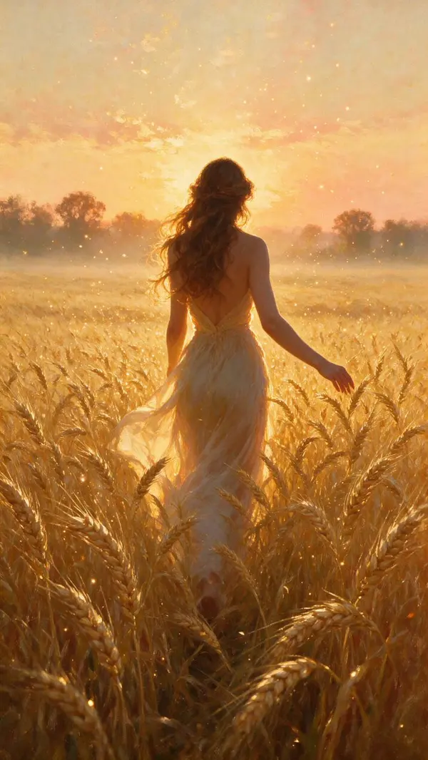 Butterfly in Golden Wheat — image 2
