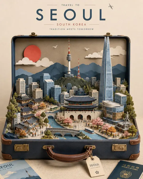 Miniature Suitcase Travel Poster — image 1