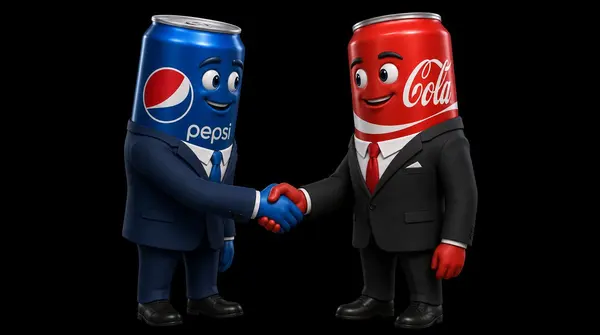 Corporate Soda Handshake