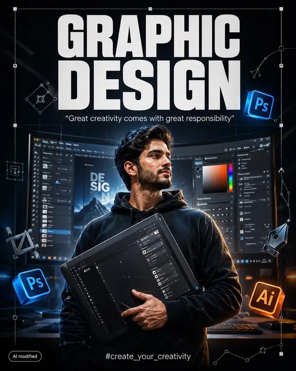 Graphic Design Creative Studio Poster — image 1