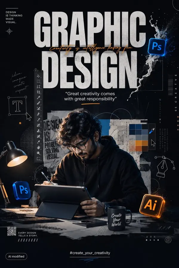 Graphic Design Creative Studio Poster — image 2