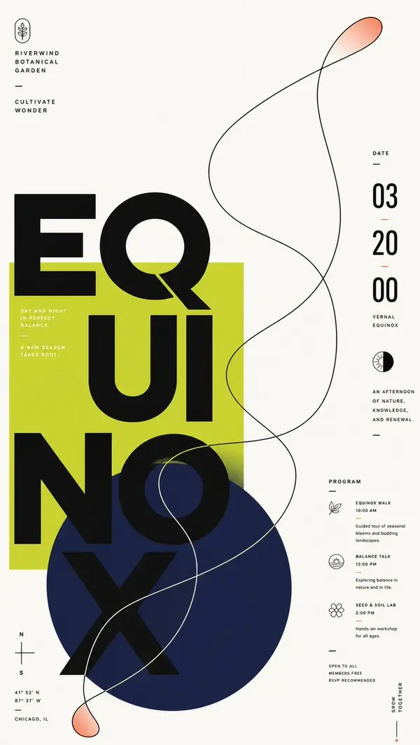 Geometric Solstice Poster — image 3