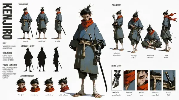 Kenjiro Shinobi Character Sheet