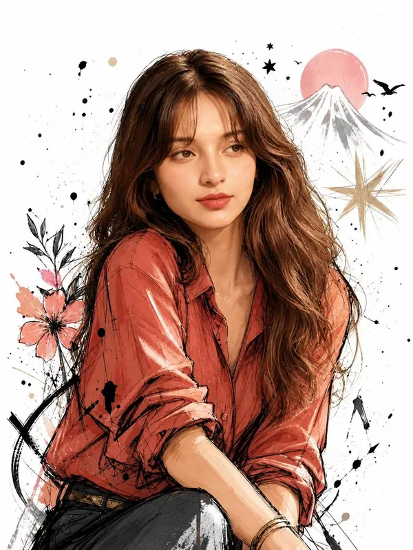 Watercolor Mountain Muse