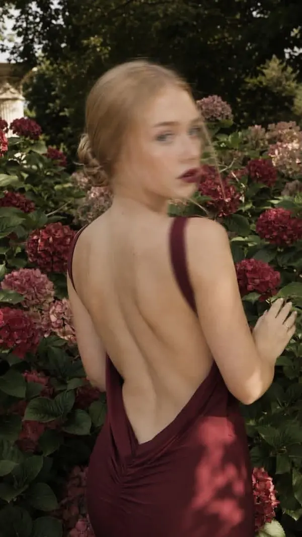 Candid Hydrangea Garden Portrait — image 1