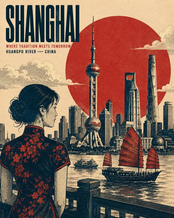 Vintage New York Screen-Print Poster — image 3