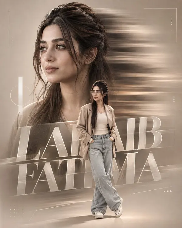 Luxury Double-Exposure Fashion Poster — image 2