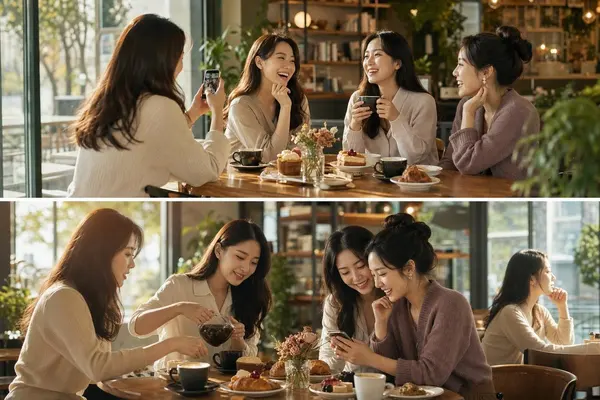 Afternoon Café Friendship Moments